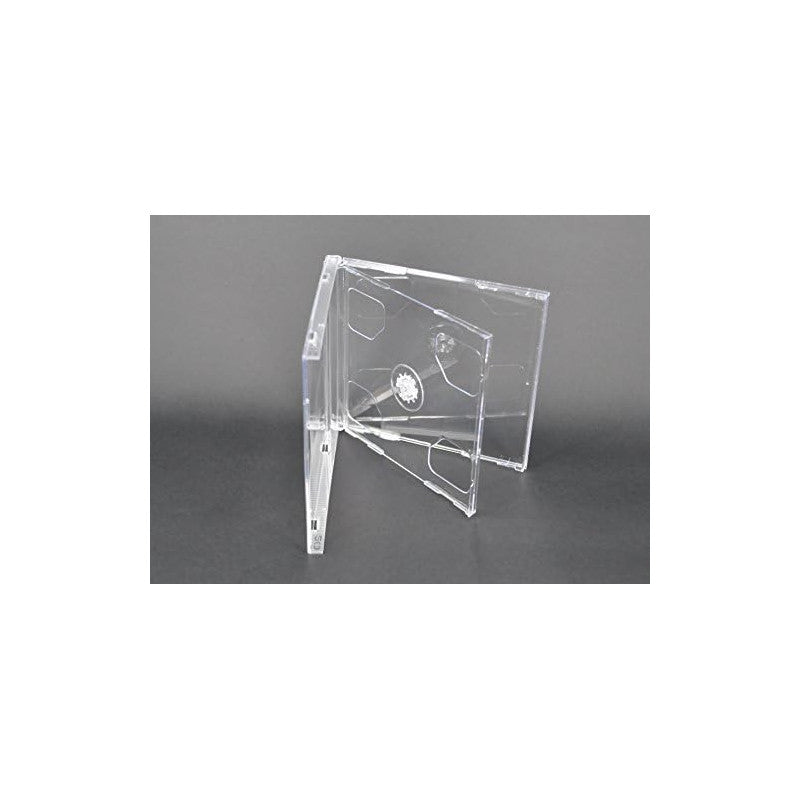 4 Way Multi CD Clear Jewel (Quad Case) 23mm Spine - Games Cases - Vision warehouse