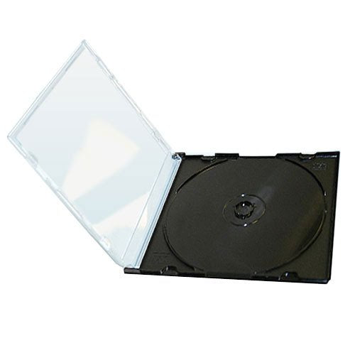 Single Slimline CD Black Case 5.2mm Spine - Games Cases - Vision warehouse