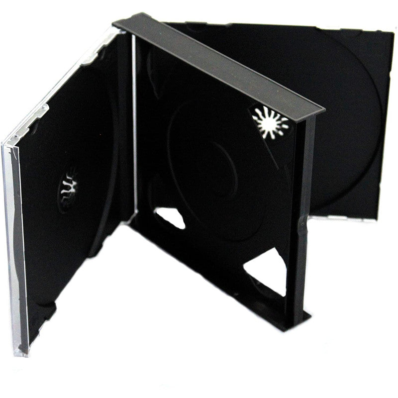 3 Way Multi CD Jewel Black 23mm Spine - Games Cases - Vision warehouse