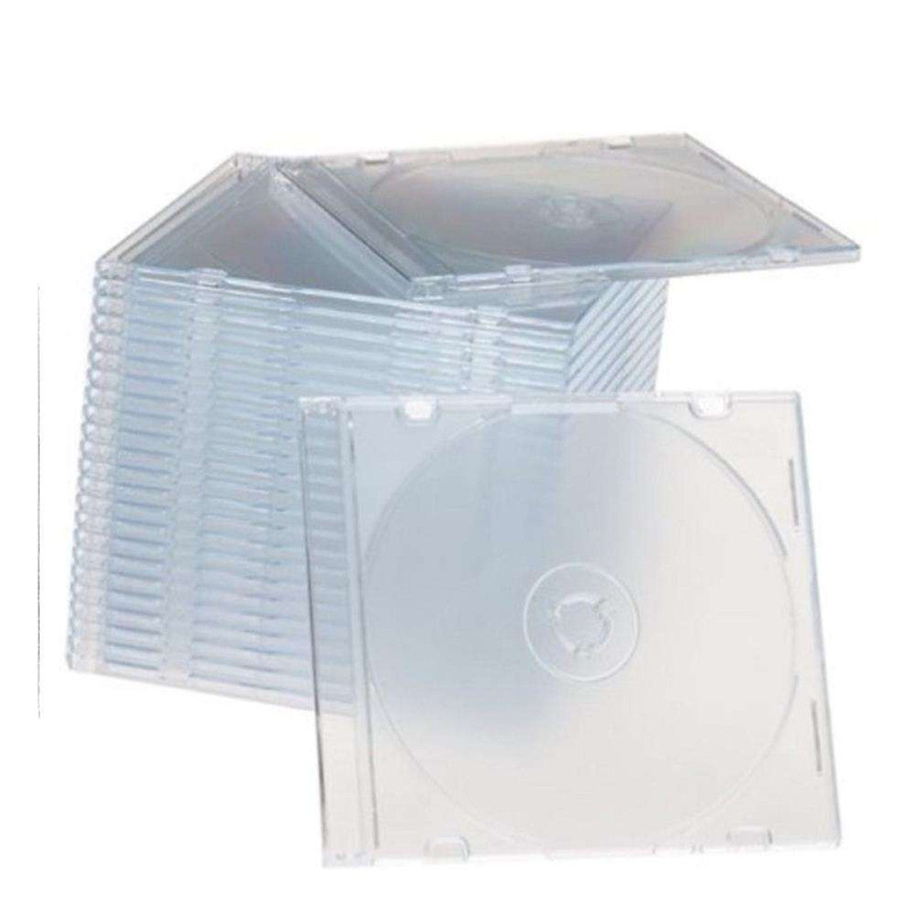 Slimline 5.2mm Spine Slim CD clear Case - 100pcs - Games Cases - Vision warehouse