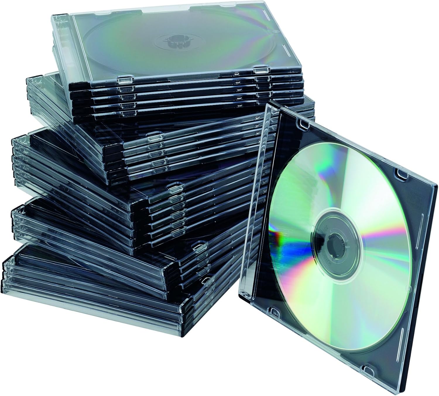 Single Slimline CD Black Case 5.2mm Spine - Games Cases - Vision warehouse