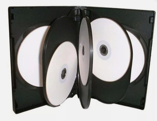 8 way dvd black 27mm Spine Holds 8 Discs Empty Brand New Replacement DVD Case LOT - Games Cases - Vision warehouse