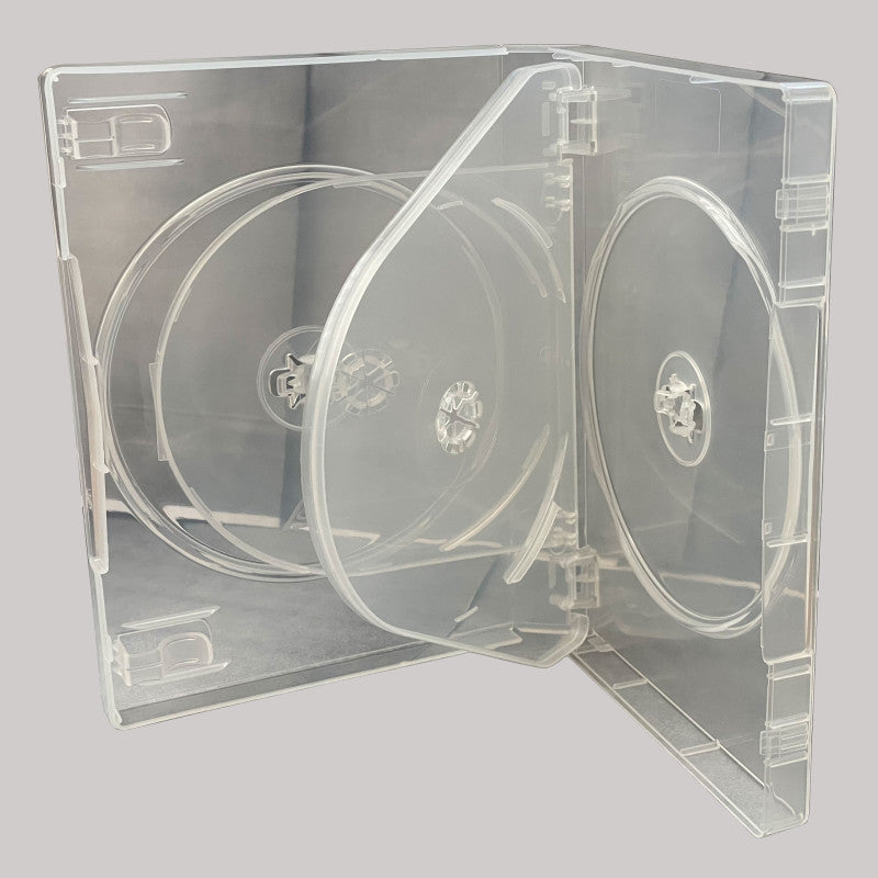 5 Way DVD Case Clear - 27mm Spine - 25 pcs - Games Cases - Vision warehouse