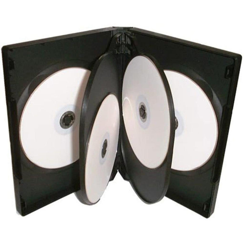 6 Way Multi Black DVD Case 22mm Spine - Games Cases - Vision warehouse