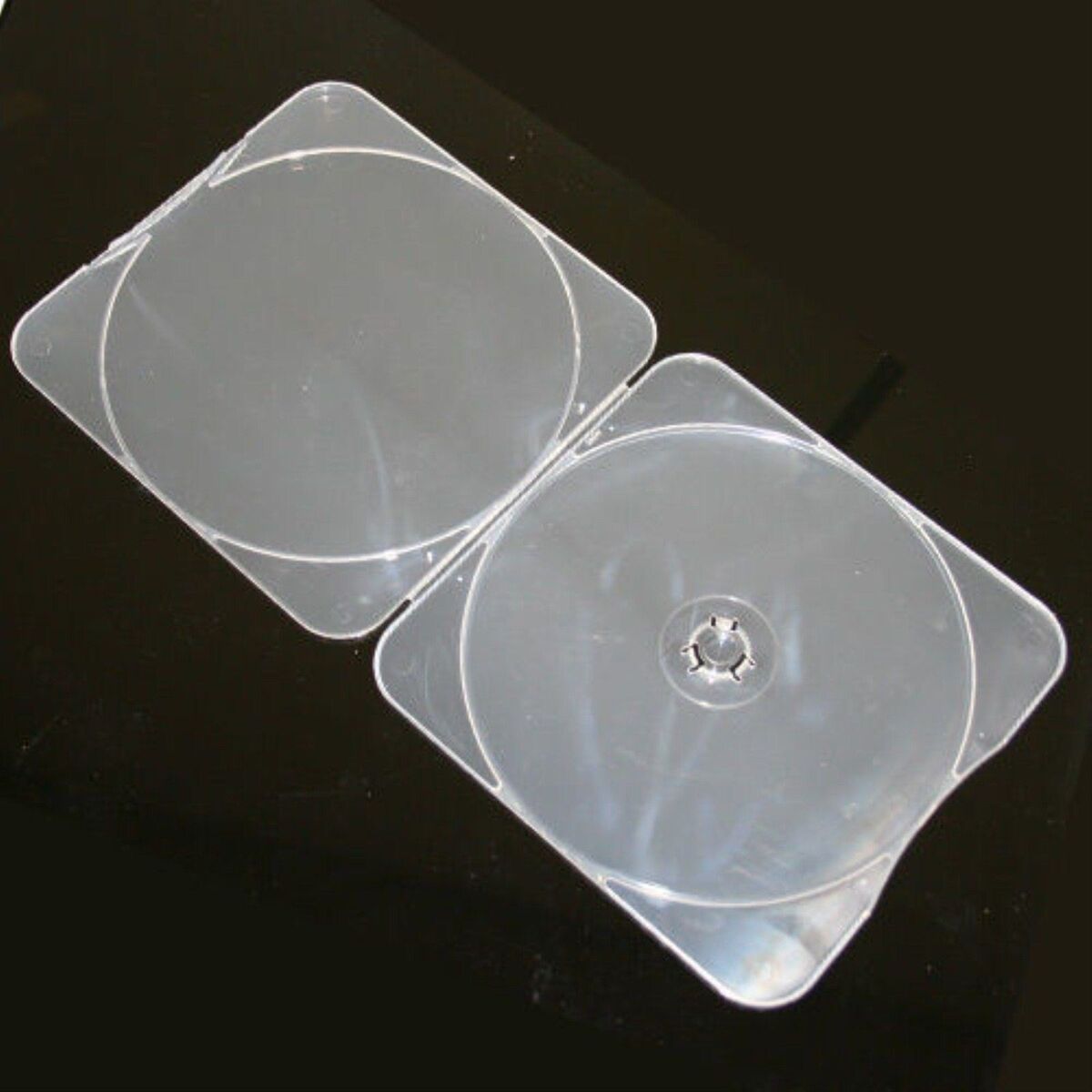 Square Clams Clear 4mm Spine - 100pcs - Games Cases - Vision warehouse