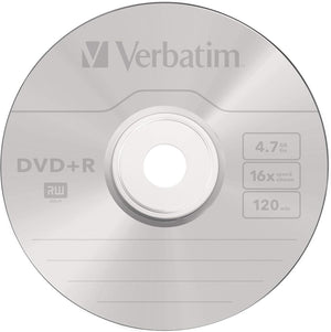 Verbatim 43550 4.7GB 16x DVD+R Matt Silver - 50 Pack Spindle - Games Cases - Vision warehouse