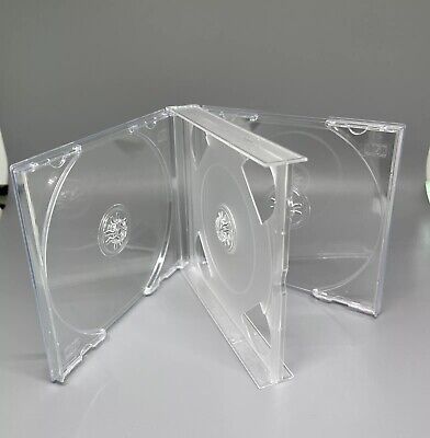 3 Way Multi CD Clear Jewel 22mm Spine - Games Cases - Vision warehouse
